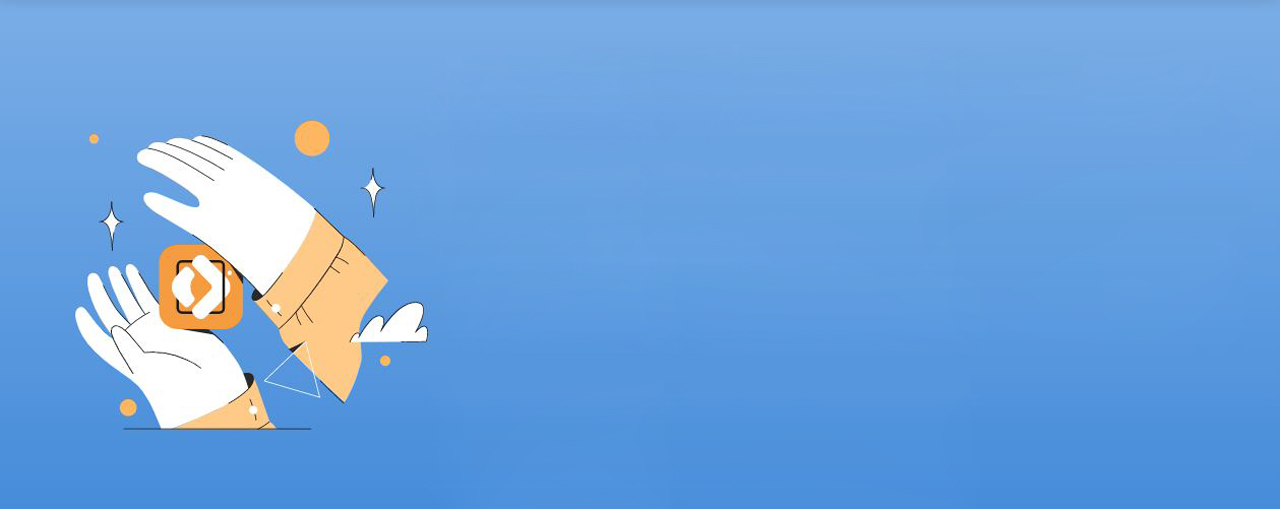 Two hands has the pdf editor icon held